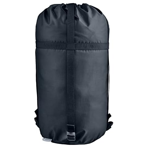 TRIWONDER Kompressionssack Wasserabweisend und Ultraleichte, Schlafsack Aufbewahrungstasche mit Staubklappe für Schlafsack Rucksackreisen, Wandern, Camping, Reisen (XL, Schwarz) Cover