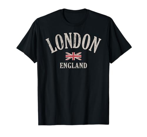 Distressed London England UK Flag T-Shirt