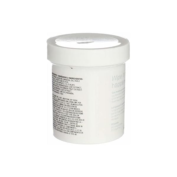 Almay Longwear and Waterproof Eye Makeup Remover Pads, 80 Count (Pack of 4)