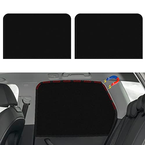 Image of PSLER Universal Side Window Sun Shade Magnetic Privacy Blinds Car Blackout Curtain for Camping Sleeping Rear Side 2PCS
