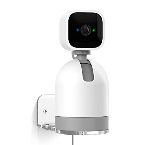 Wandhalterung Kompatibel mit Blink Mini Pan-Tilt, ASOFTY Acryl Halterung Ständer mit Kabelmanagement, Winkel Einstellbar, Sicher Halterung Zubehör für Innen, Wohnzimmer, Küche, Schlafzimmer Cover