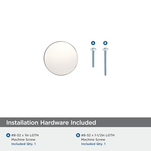 Amerock Versa 1-3/8 inch (35mm) Diameter Polished Nickel Cabinet Knob - 25 Pack by Amerock - Image 2
