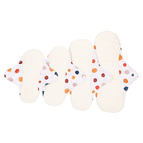 Healvian 4Pcs Sanitary Towel Woman Sanitary Napkin Girls Sanitary Napkin Sanitary Pad Pads Menstrual Pad Bamboo Charcoal Washable Fiber Household Sanitary Pads Portable Menstrual Pads #TOP8