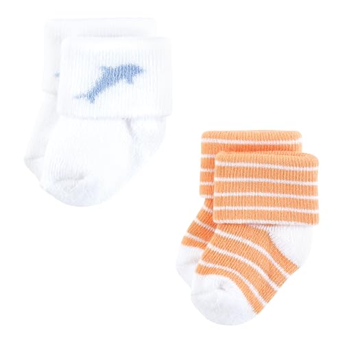 Image of Hudson Baby Baby 8-pack Cotton Rich Newborn and Terry Socks