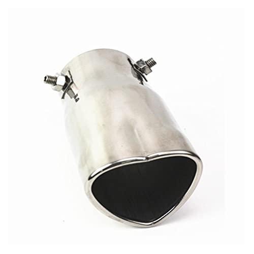 Punta de silenciador universal de acero inoxidable cromado para tubos de escape de coche