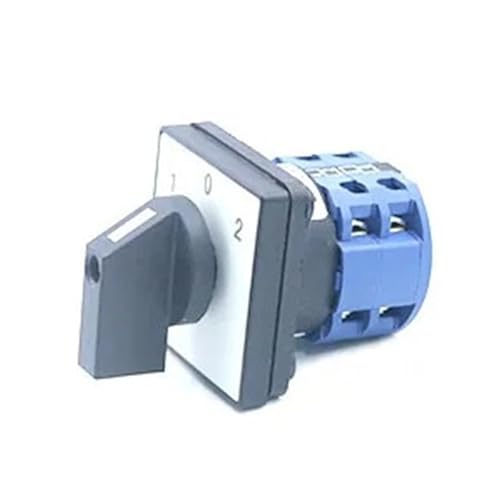 Commutateur rotatif LW26-20A inverseur de came 8 bornes pour circuit électrique triphasé