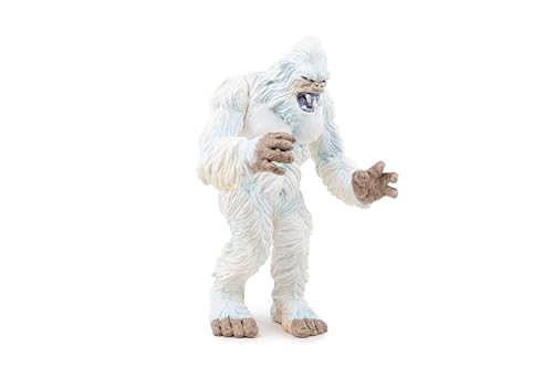 Papo - Yeti Figur - Handbemaltes abscheuliches Schneemann-Spielzeug für Kinder ab 3 Jahren - Fantasy-Eismonster mit verschneitem Fell und Krallenhänden - robuster Kunststoff - Mittelalterliche