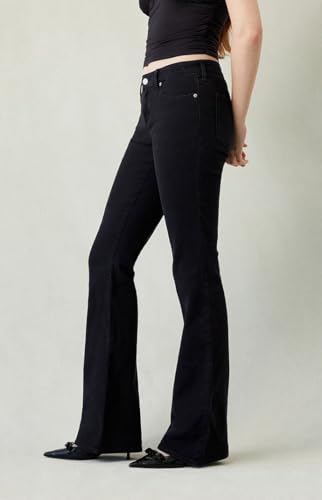 PacSun Women's Jade Low Rise Bootcut Jeans Stretch Black2
