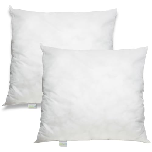 Bodyprotect Kopfkissen 80 x 80 cm 2er Set, Kissen Ecoline Spinnvlies, Doppelpack Bettwaren Set aus 100% Mikrofaser, waschbar, weiß