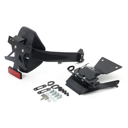 Garde-boue XADV750 anti-projections avec support cadre de plaque moto