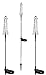 Solar Wholesale 1028-3 Solar Powered Lighthouse Garden Stake Lights, a Pack of 3
