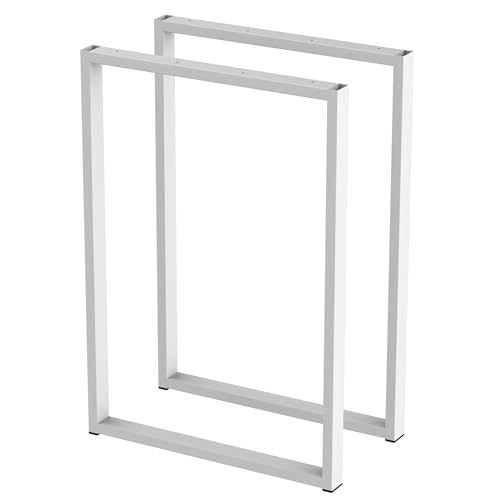 2 x Patas de Mesa de Metal Tipo - U | Base de Mesa Fabricada con Perfiles de 40x20mm | Patas de...