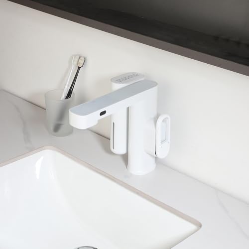 Grifo VELORE sin contacto blanco mate con sensor de pared 5