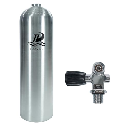 TUDIVING-11.1L Scuba Diving Tank,80 cu. ft Aluminum Tank,4500psi Scuba Cylinders,Diving