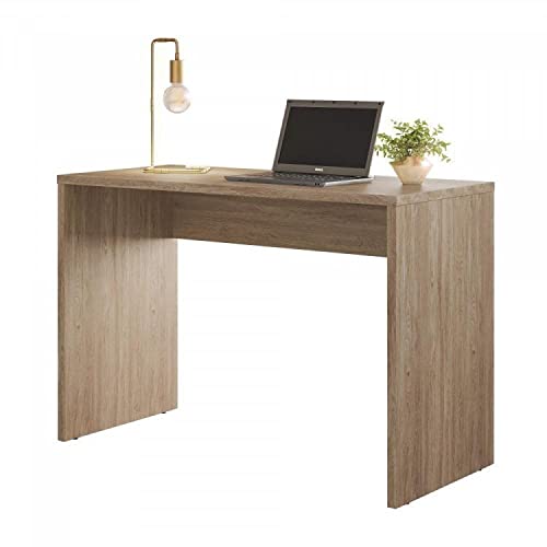 Conjunto Home Office 2 Peças com 1 Escrivaninha e 1 Gaveteiro 4 Gavetas Presence Demóbile Nogal