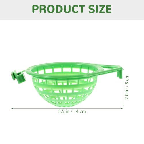 Image of Mipcase 2pcs Bird Nest Basin for Small Birds Green Nesting Holder for Parrots Easy to Install Convenient Bird Supplies