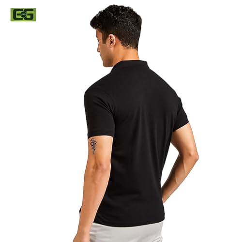 Image of Elamgreen Men's Cotton Rich Polo T Shirt | Collar Tshirts | Half Sleeves | Plain-Regular Fit