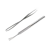 ノーブランド品 2本 セット ＆ リムーバー キット ステンレス スチール ダニ リムーバー ダニ リムーバー キット