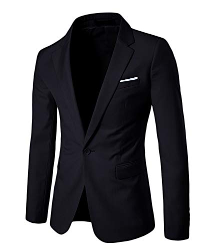 Quge Slim Fit Uomo Casual One Button Elegante