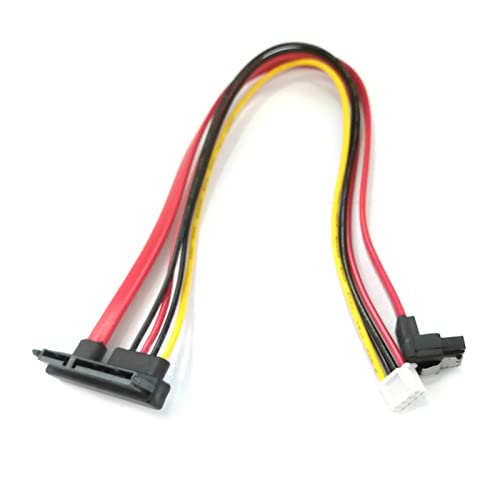 Cable Combo SATA 15 Pin Energía y 7 Pin Datos 4 Pin Molex a Serial ATA miniatura 2
