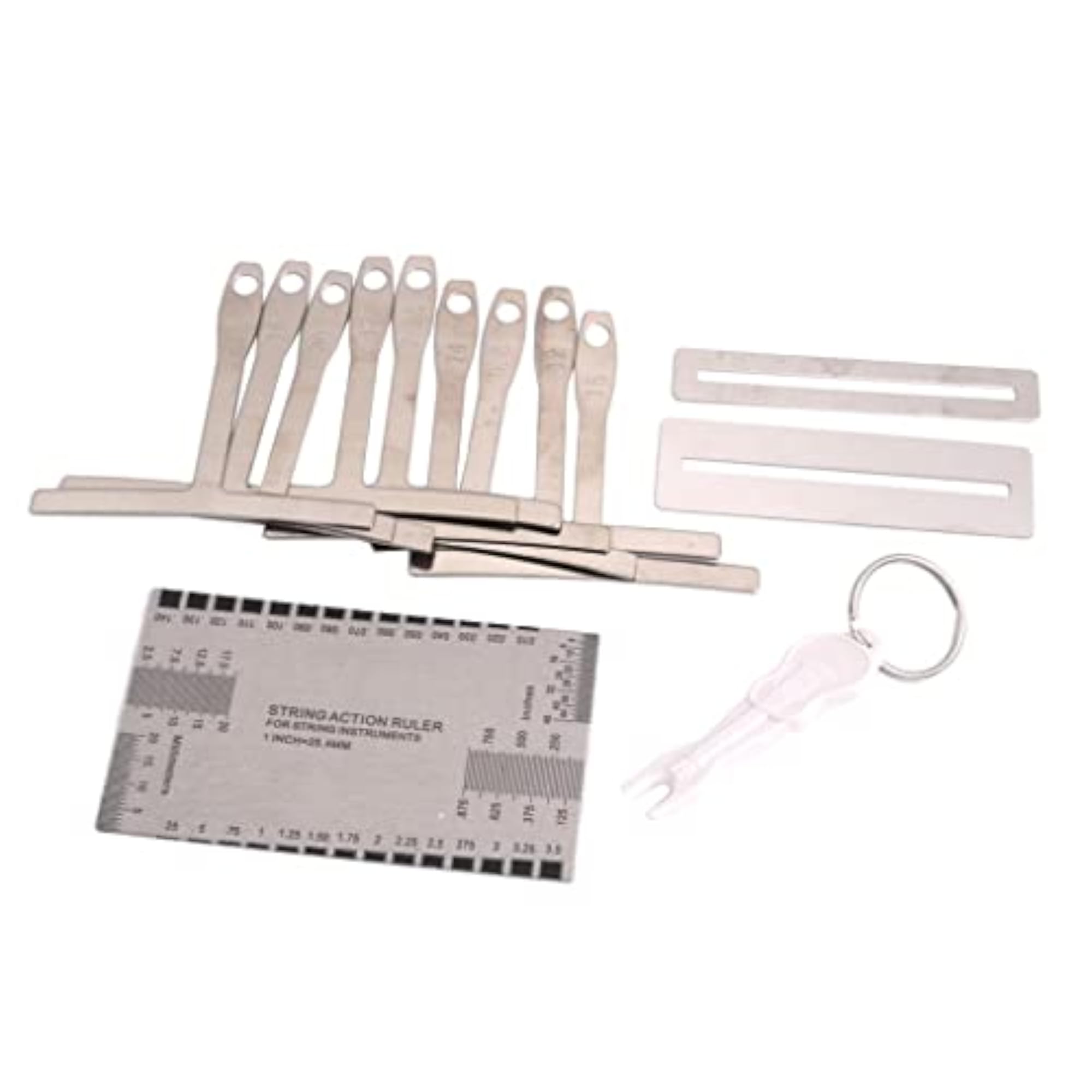 9pcs Under Radius Gauge & Action Gauge Set for Guitar Builders