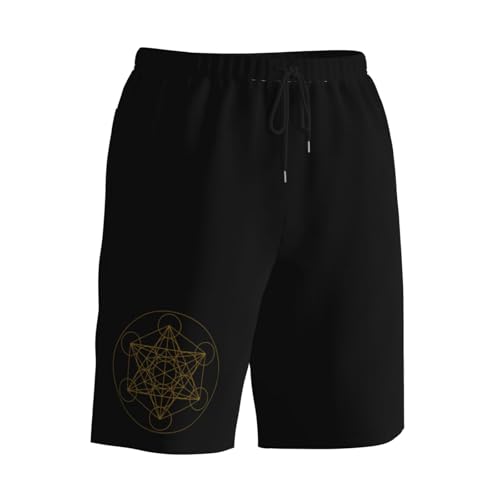 Metatron's Cube Men's Quick-Dry Board Shorts 7" - Swim Trunks Summer Hawaii Beach2