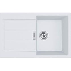 Fregadero Sirius FRANKE 143.0612.628; Fregadero de cocina empotrado de Tectonita Sirius (S2D 611-78); Color: Blanco polar