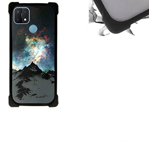 Aroepurt Cover per Oppo A15 Custodia Compatibile con Oppo A15 Cover Case Custodia Backplane per PC + Cornice Morbida in Silicone KA-HEI16