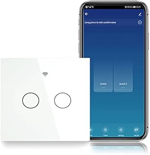 MoesGo ZigBee Smart Light Touch Switch, No Neutral Wire Required/N+L Wiring, Compatible with Smart Life App, Voice and Remote Control via Alexa and Google Home, Tuya ZigBee Hub Required, 1/2/3 Gang