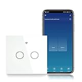 【Multi-Control Association】Nueva idea para el circuito de 3 vías (2 interruptores controlan 2 luz) con la asociación multi-control de este interruptor a otros interruptores inteligentes WiFi a través de la aplicación; también se puede utilizar como circuito de un solo polo; puede asociar multi-control este interruptor a múltiples interruptores diferentes en la aplicación.