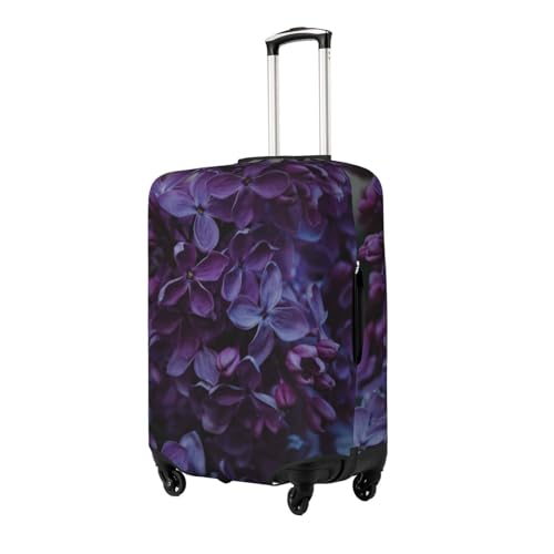 Lilac Luggage Cover Washable Elasticated Luggage Covers for Suitcase tsa Approved Stylish Dust and Scratch Resistant Luggage Case Protector for Kids and Adults -2