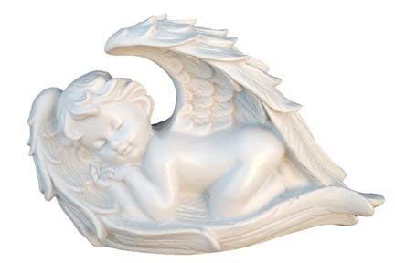 Artsense Hand Made Polymarble Angel Statue (3.4", White)
