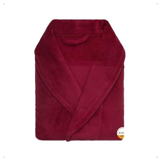 Roupão Microfibra Unissex Tamanho Único Camesa Extra Macio Vermelho