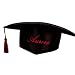 Tiltextil Birrete de Graduación Adulto Unisex, Negro, Talla Única