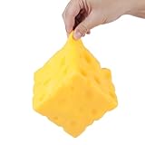 WAYFENGLI Jumbo Squishy Cheese Shaped Stress Relief Toys,Squeezable Stress Buster Fidget Toy