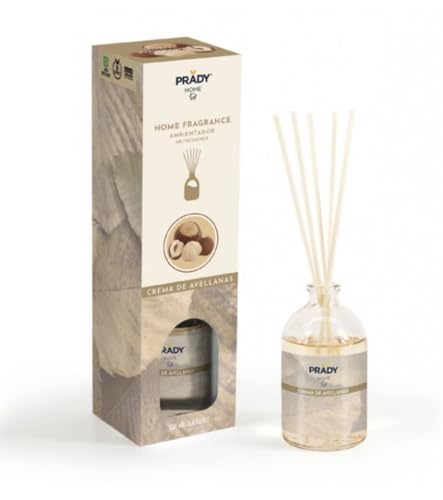 Prady - Mikado Ambientador Crema de Avellanas - Unisex - 100 ml - Aroma Dulce y Cremoso para Hogar