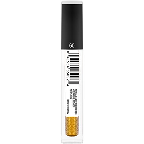 Maybelline New York Lip Studio Glitter Fix Glitter Lip Gloss Makeup, Gold Boost, 0.17 Fl. Oz. #TOP4