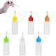 6 Stück Nadelflasche, 10ml Dosierflasche, Plastikflaschen, Plastikflasche, Leimflasche Leer, leere Kleberflasche, Präzisionsflasche mit Nadelspitze, Nadelspitze Applikator Flasche (10ml)