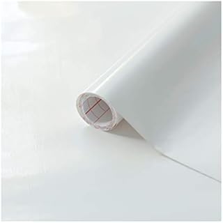 DC Fix 346-8075 Decorative Self-Adhesive Film, Glossy White, 26" x 78" Roll