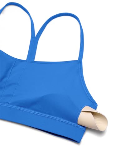 Image of CRZ YOGA Butterluxe Y Back Sports Bras | Light Support, Removable Pads, Yoga, Extremely Soft, Scoop Neck, Spaghetti Strap, for Women