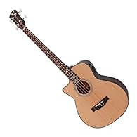 Left-Handed Electro Acoustic Bass Guitar with a classic single cutaway body shape Perfect for beginners with ultra-comfortable C-shaped neck and lightweight basswood construction Plug into an amp, audio interface or PA system with the in-built pre-am...