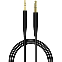 3.5mm - 2.5mm Aux Cable Cord, Bose Headphone Cable Replacement Male Stereo Jack Cable, Headphone Audio Wire for Bose QC 35 / QC35 II / QC25 / OE2, JBL E45BT E55BT E65BTNC-1.5M/Black