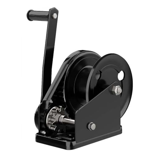 Treuil manuel robuste 1180 kg avec câble acier finition noire - 2