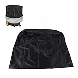 HERCHR 110 x 85 cm Holzhäcksler-Häcksler-Abdeckung mit Aufbewahrungstasche, wasserfester Oxford-Stoff, Holzhäcksler-Häcksler-Mulcher-Staubschutz für elektrischen Laubmulcher