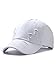 Nanwansu Unisex Ripped Distressed Denim Ring Baseball Cap Hip Hop Vintage Dad Hat Adjustable White