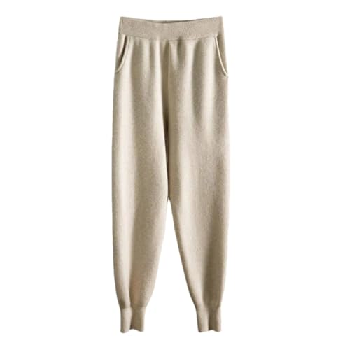 Pantalon de jogging d'hiver femme chaud en laine avec chevilles