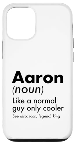 Aaron Like A Normal Guy Only Cooler Legend King �t�@�[�X�g�l�[�� �X�}�z�P�[�X iPhone 12/12 Pro �p