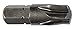Torsion Bit, SAE, 1/4", Hex, 2, 1", PK5
