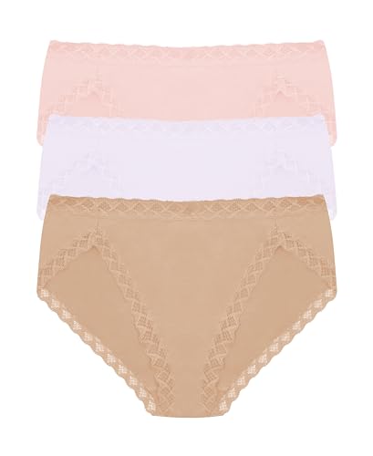 Image of Natori Women's Pima Bliss French Cut Briefs 3 Pack