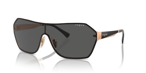 Vogue Eyewear VO4302S Sunglasses, Rose Gold/Dark Grey, 41 mm2